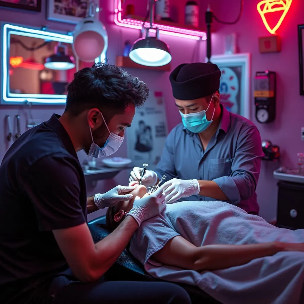 Servicio profesional de piercing