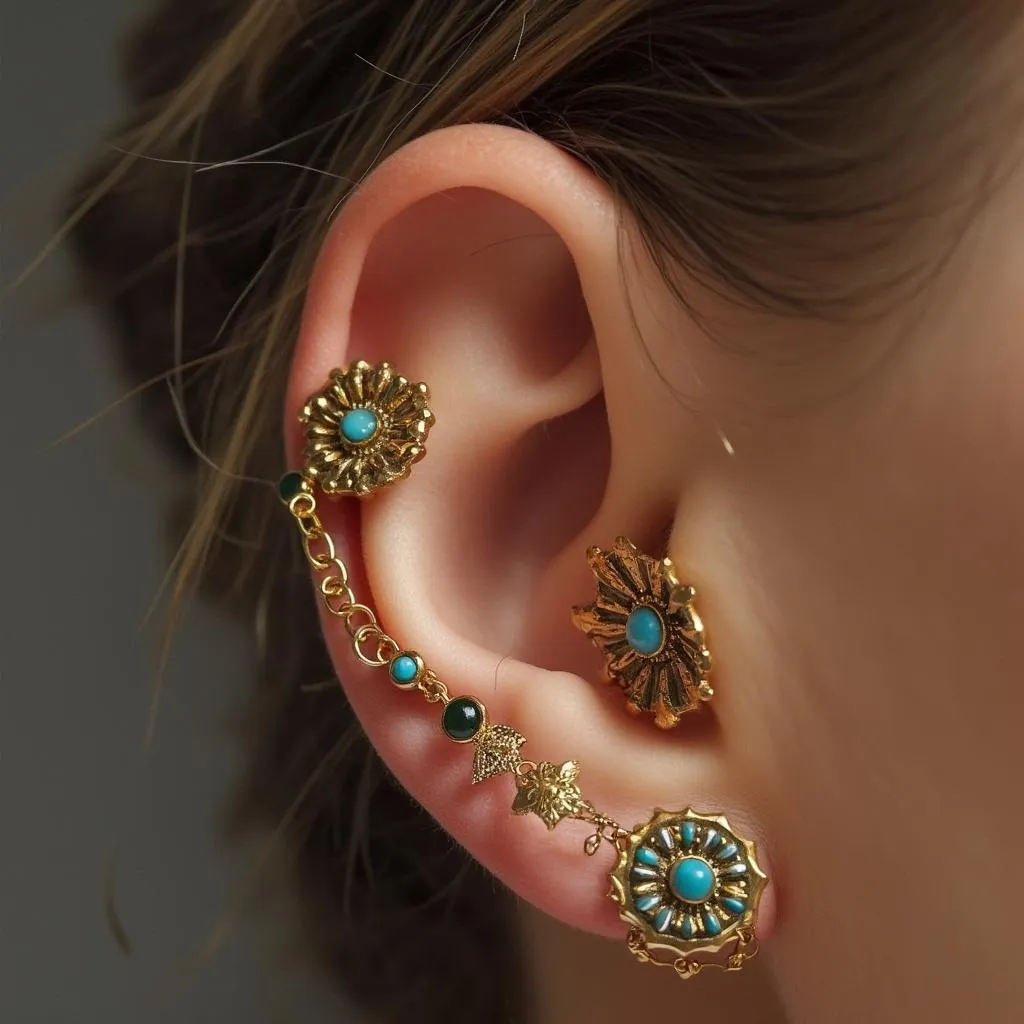 Piercing industrial decorativo