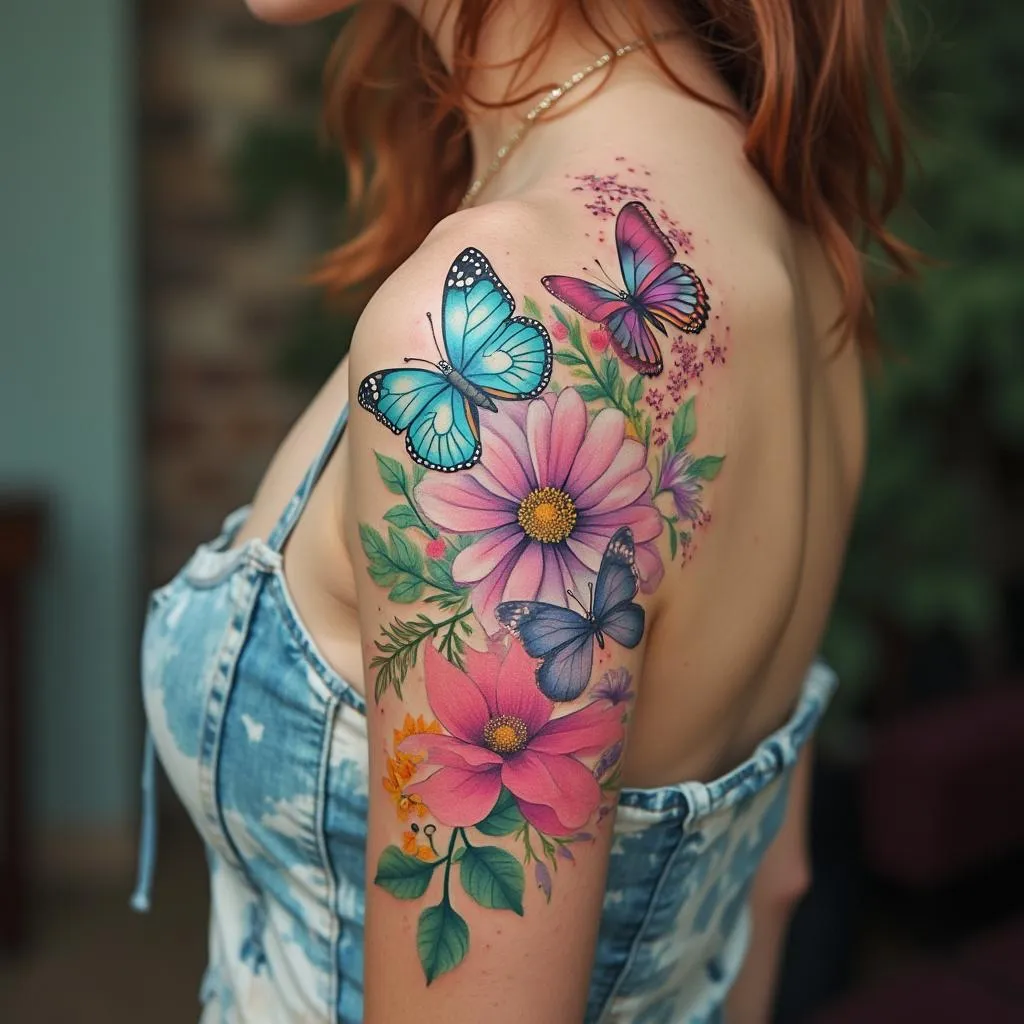 Tatuaje estilo acuarela