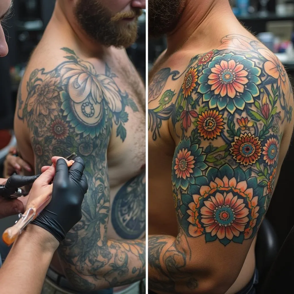 Cobertura y modificación de tatuajes existentes
